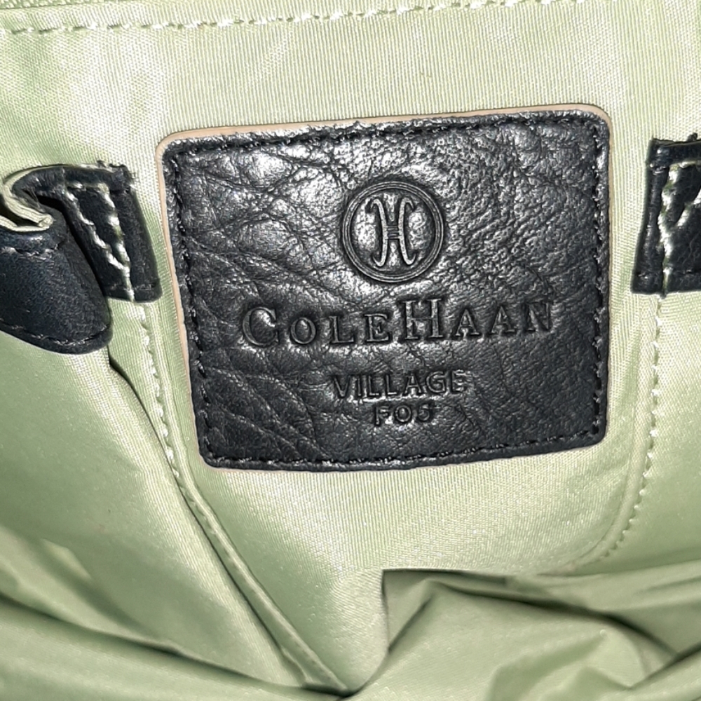 COLE HAAN VILLAGE PEBBLED LEATHER SHOULDER BAG - Picture 7 of 8